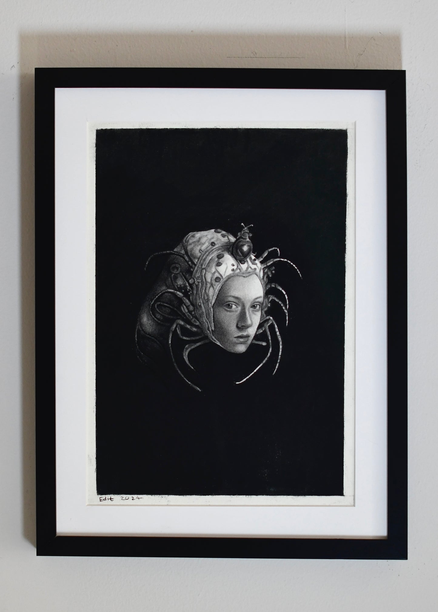 Conserved humanity 5 charcoal on paper 37x28 cm